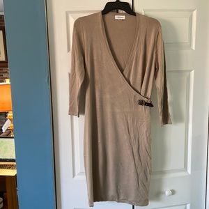 Tan Medium Calvin Klein Sweater Dress